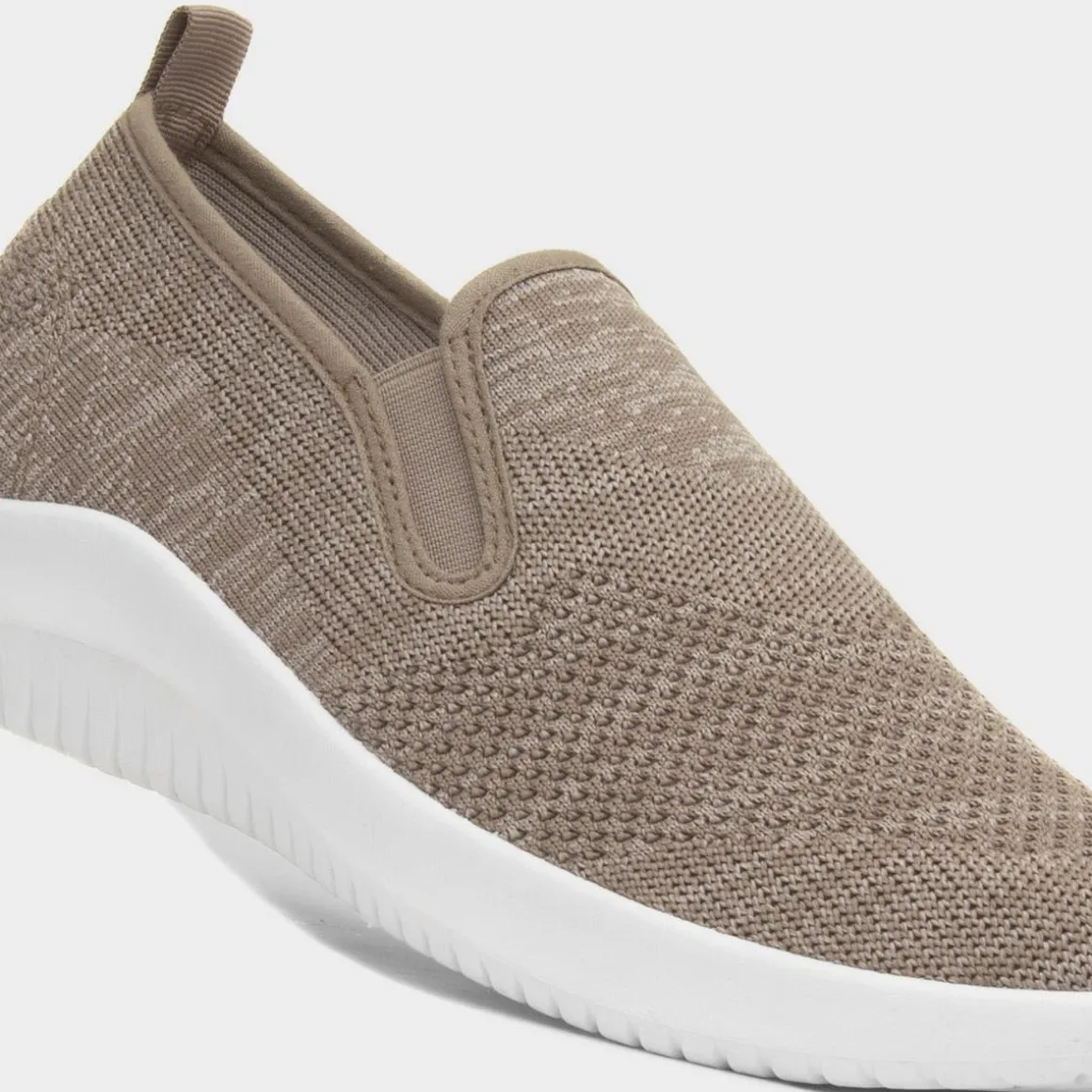 XL Elijah Mens Beige Slip On Canvas Shoe