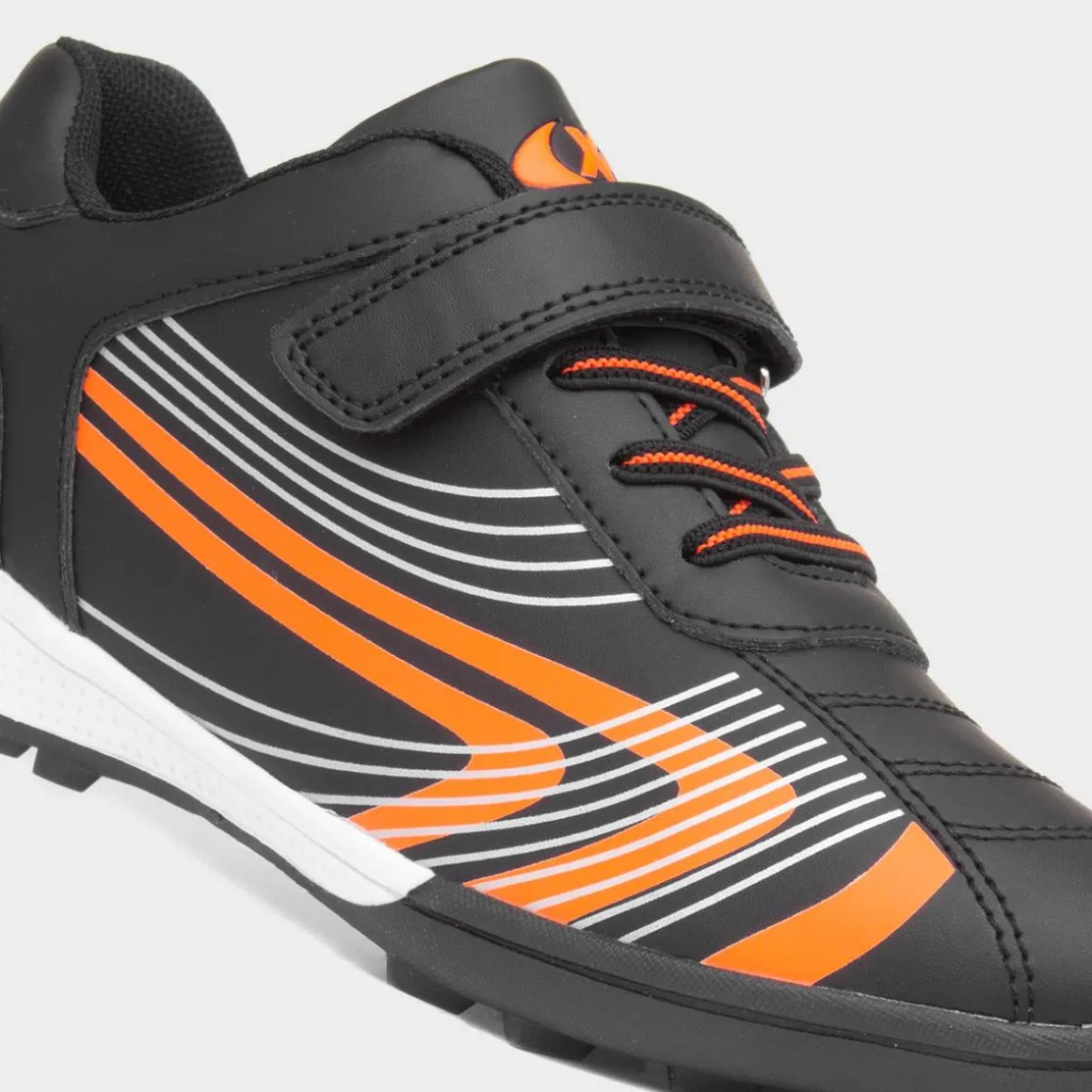 XL Forth Kid's Black Easy Fasten Astro Trainers