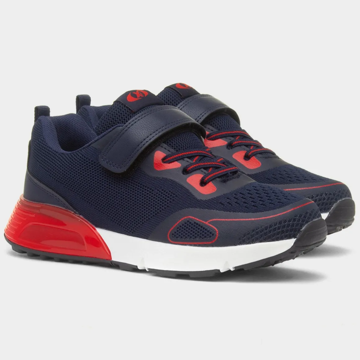 XL Gambia Kids Navy Easy Fasten Trainer
