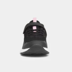 XL Glenrock Kids Black & Pink Easy Fasten Trainer