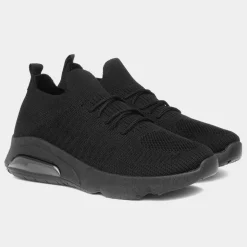 XL Loire Womens Black Slip On Trainers