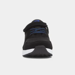 XL Lomond Kids Black Easy Fasten Trainer