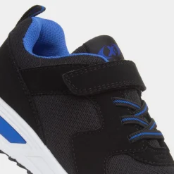 XL Lomond Kids Black Easy Fasten Trainer