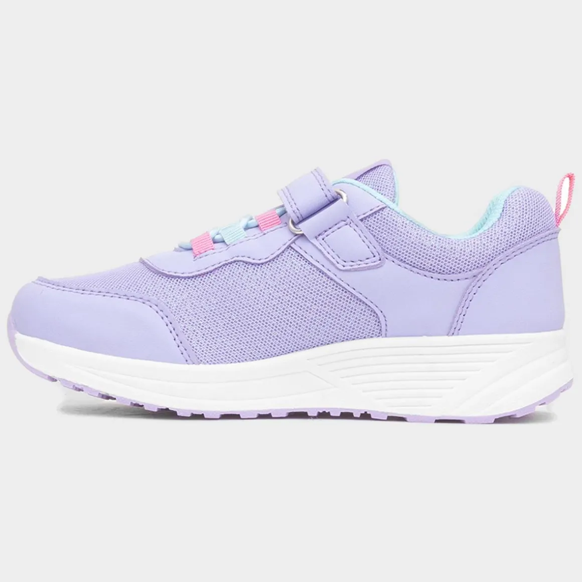 XL Maplin Kids Lilac Easy Fasten Trainer