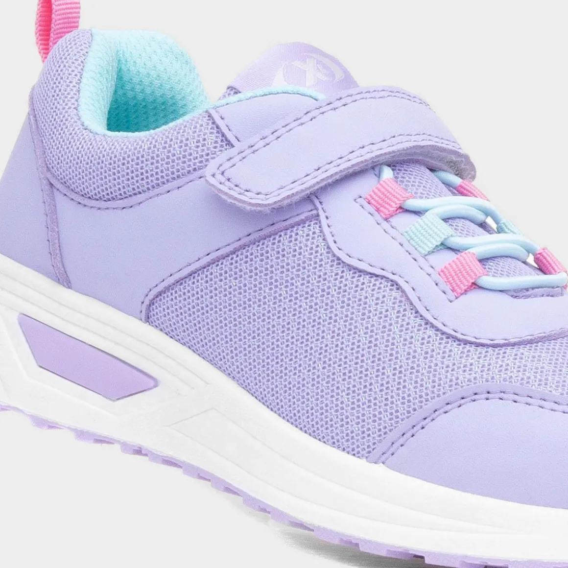 XL Maplin Kids Lilac Easy Fasten Trainer