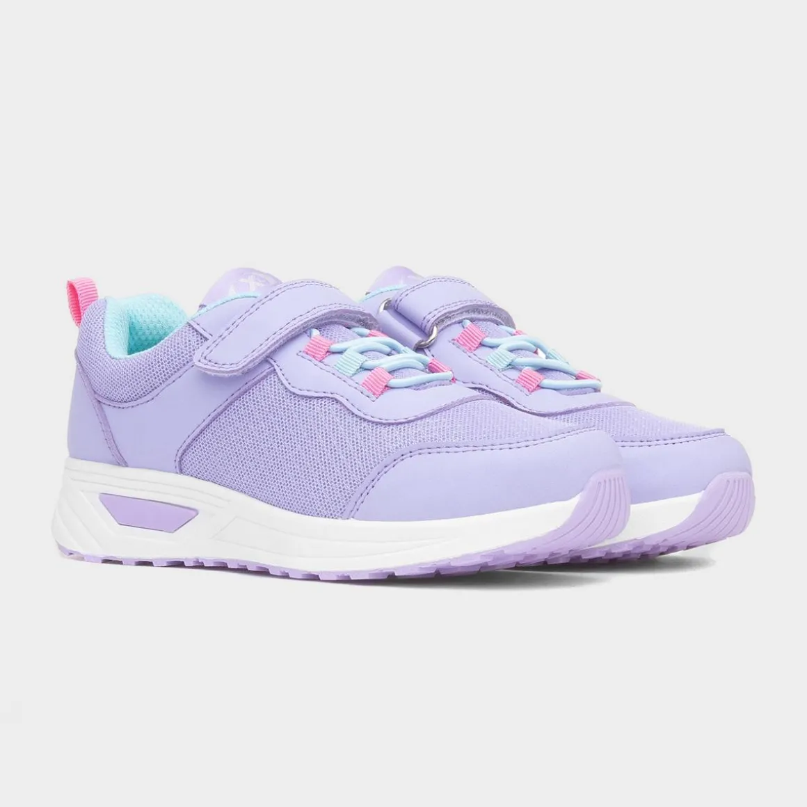 XL Maplin Kids Lilac Easy Fasten Trainer
