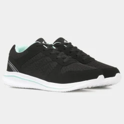 XL Mawson Womens Black Lace Up Trainer