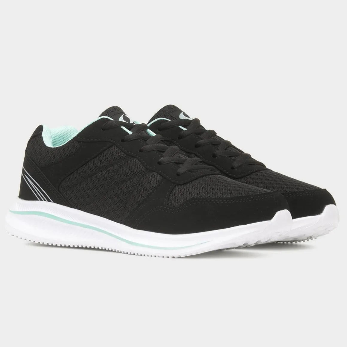 XL Mawson Womens Black Lace Up Trainer