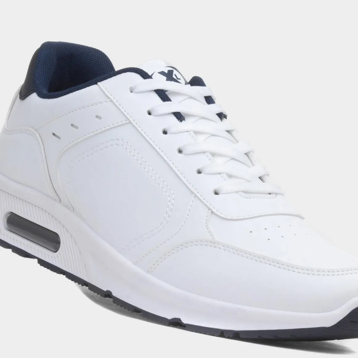 XL Persian Mens White Lace Up Trainer