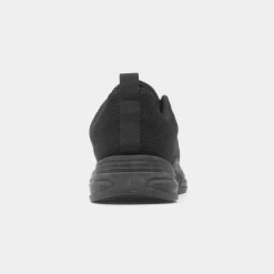 XL Ross Mens Black Knitted Lace Up Trainer