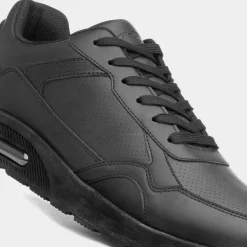 XL Stinear Mens Black Lace Up Trainer