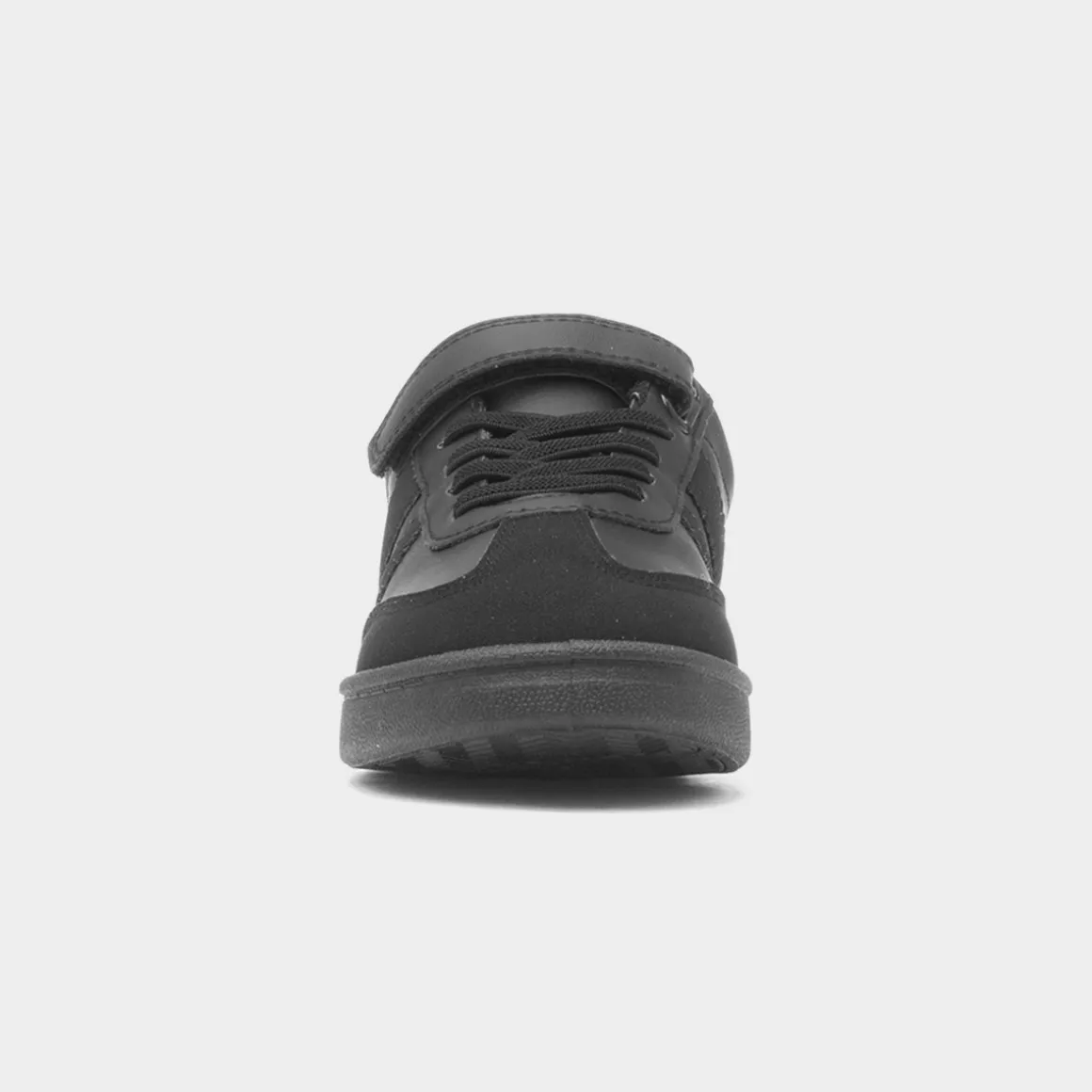XL Timor Kids Black Easy Fasten Trainer
