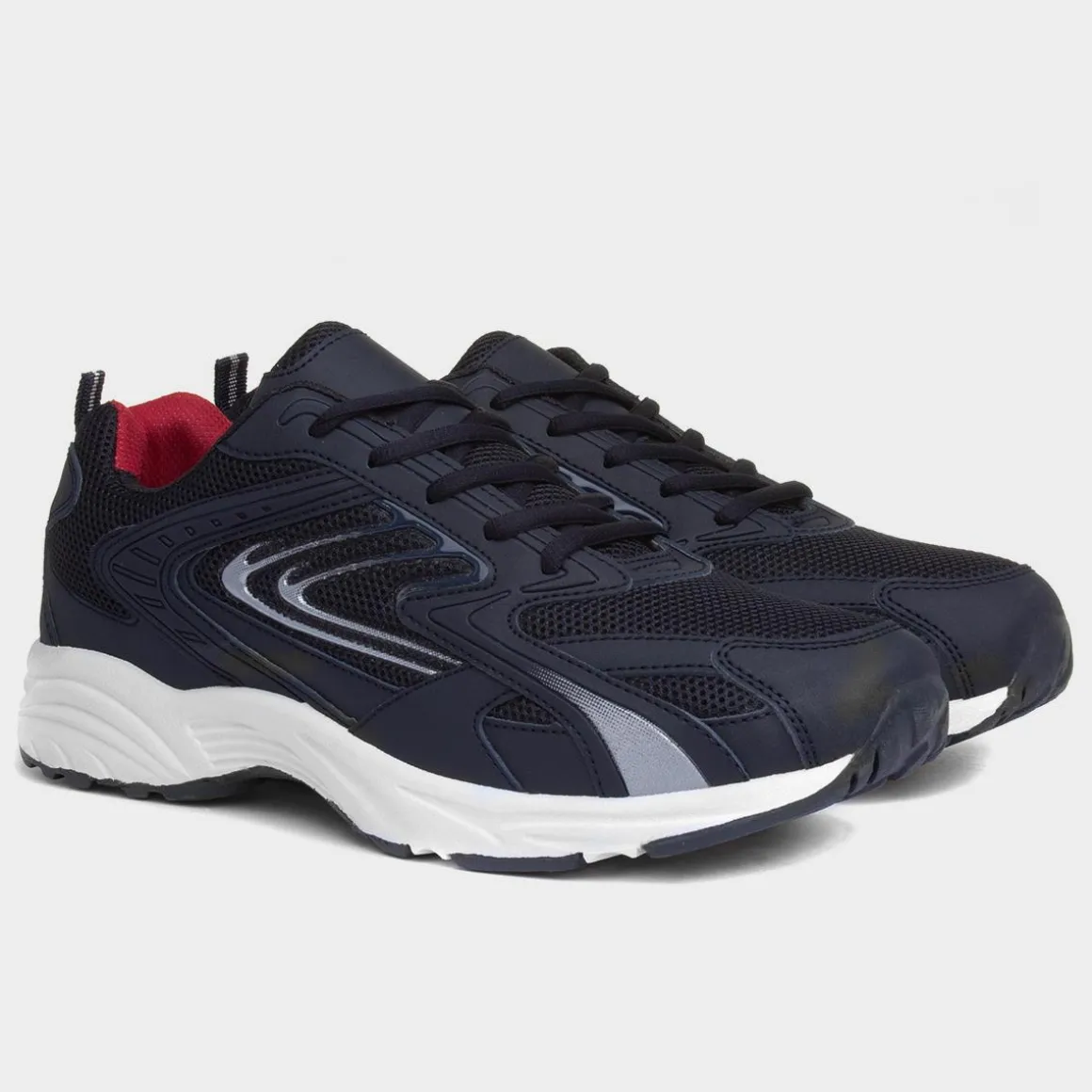 XL Weaver Mens Navy Lace Up Trainer