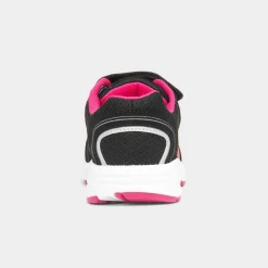 XL Yukon Kids Black & Pink Easy Fasten Trainer