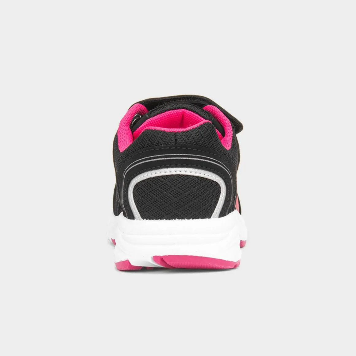 XL Yukon Kids Black & Pink Easy Fasten Trainer