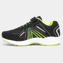 XL Yukon Kids Black Easy Fasten Trainer